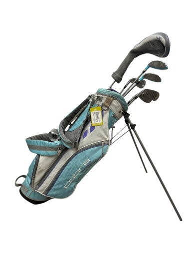 Used Cobra JUNIOR Jr Package Set RH Turquoise And Purple 8 Piece 11835-S000198467