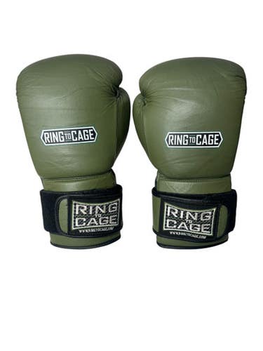 Used Boxing Gloves Olive Green LG 11835-S000198526
