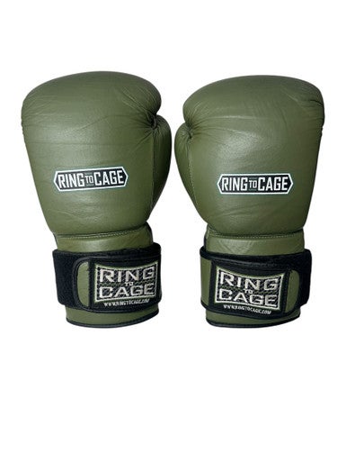 Used Boxing Gloves Olive Green LG 11835-S000198526