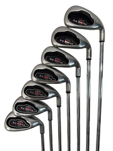 Used Callaway BIG BERTHA Mens Iron Set RH 4I-9I 11835-S000198561