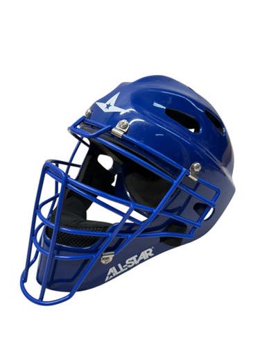 Used All Star MVP2310-1 Catchers Helmet w/Mask Royal Blue SM 11835-S000198601