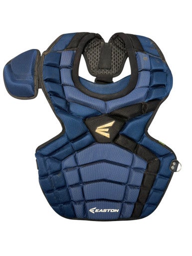 Used Easton MAKO CHEST PROTECTOR INT. Catchers Chest Protector Navy Blue Intermed 11835-S000198602