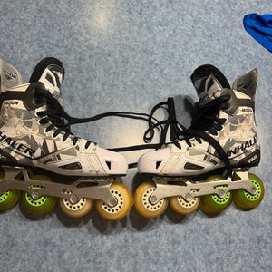 Used Mission Wide Width Size 9 Inhaler WM03 Inline Skates