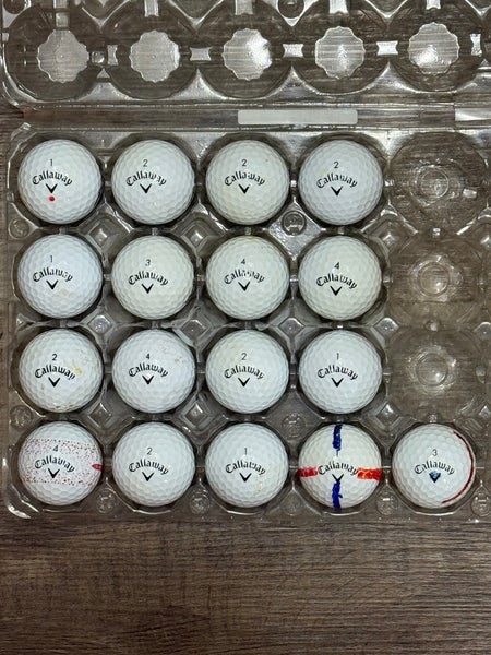 17 Callaway Supersoft Golf Balls - 4A Condition