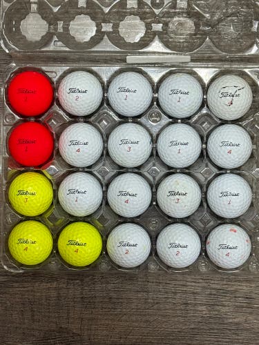 20 Titleist TruFeel Golf Balls - 5A/4A Condition