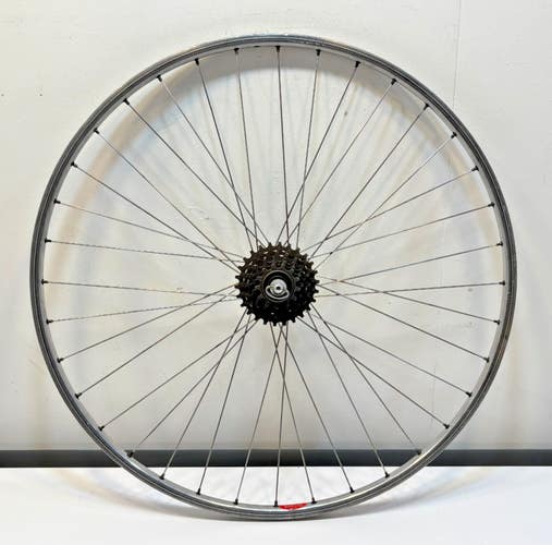 Vintage Rigida 6-Spd 36-Spoke Aluminum 700C Rear Wheel Campagnolo Record Hub