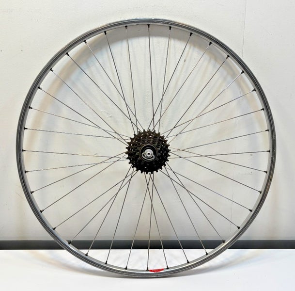 Vintage Rigida 6-Spd 36-Spoke Aluminum 700C Rear Wheel Campagnolo Record Hub