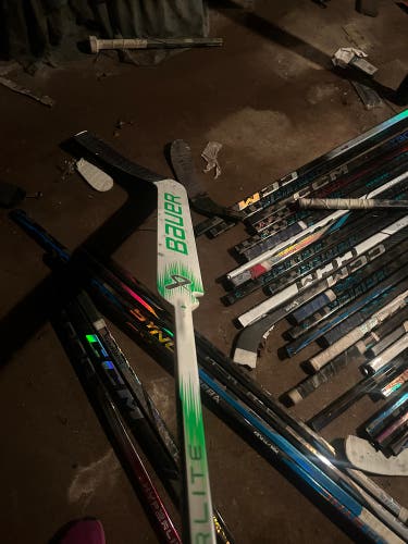 Senior Bauer Hyperlite 2 Regular Goalie Stick 26" Paddle Pro Stock (Used) Jake oettinger