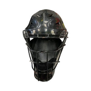 Used WILSON Catchers Helmet w/Mask Black MD 11859-S000025855