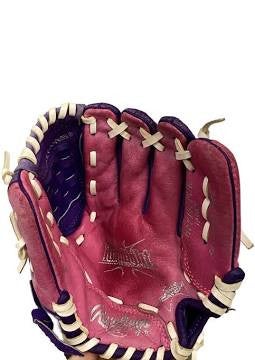Used Rawlings HIGHLIGHT SERIES BB/SB Glove RH Throw Purple 10" 11859-S000025849