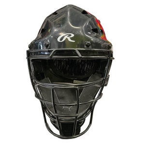 Used Rawlings COOLFLO Catchers Helmet w/Mask Black MD 11859-S000025835