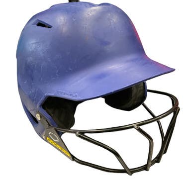 Used Evoshield WITH FACEMASK Batting Helmet w/Mask Navy Blue MD 11859-S000025832