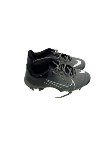 Used Nike HYPERDIAMOND 4 BB/SB Cleats Black And Grey Junior 03.5 11347-S000256433