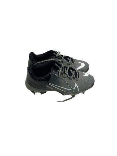 Used Nike HYPERDIAMOND 4 BB/SB Cleats Black And Grey Junior 03.5 11347-S000256433