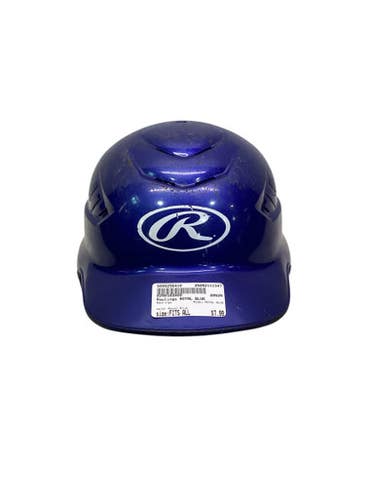 Used Rawlings ROYAL BLUE Batting Helmet No Mask Royal Blue Fits all 11347-S000256410