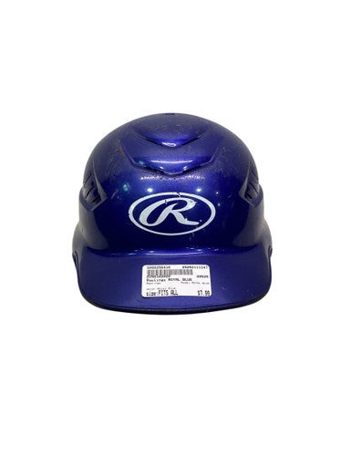 Used Rawlings ROYAL BLUE Batting Helmet No Mask Royal Blue Fits all 11347-S000256410