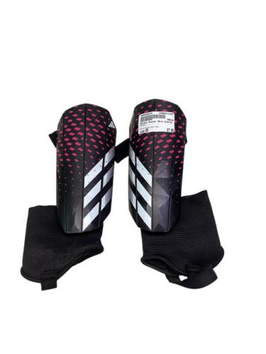 Used Adidas Soccer Shin Guards Junior Black And Pink MD 11347-S000256374