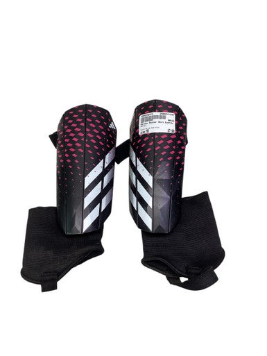 Used Adidas Soccer Shin Guards Junior Black And Pink MD 11347-S000256374