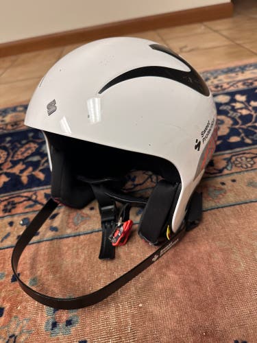 HUGE SKI CLEAROUT! Medium/Large Sweet Protection Helmet with chin bar (Used) FIS Legal