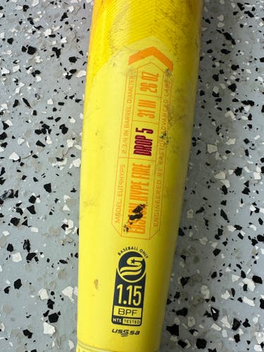 2024 Easton Hype Fire USSSA Certified Bat (-5) 26 oz 31" (Used)