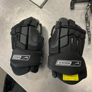 Used Bauer SUPREME 50 Senior Gloves Black 14" 11614-S000222361