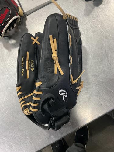 Used Rawlings RSB SOFTBALL SERIES BB/SB Glove LH Throw Black 13" 11614-S000222341