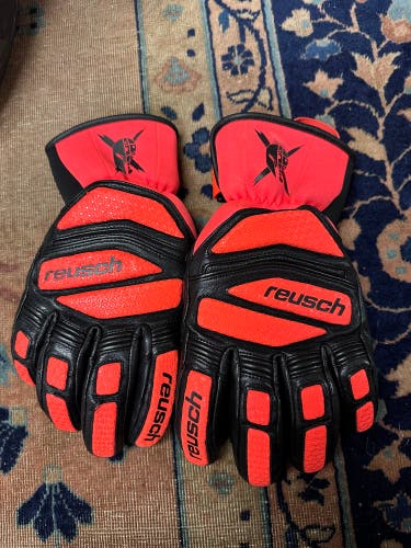 SKI CLEAROUT!! Red Medium/Large Adult Unisex Reusch Racing Gloves (New)