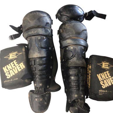 Used Rawlings LEG GUARDS Catchers Leg Guards Black Youth 11760-S000082648