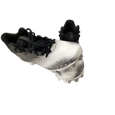 Used Under Armour Adult FB Cleats Black And White Senior 10 11760-S000082621