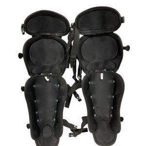 Used Adidas BLACK Catchers Leg Guards Black Adult 11847-S000029707