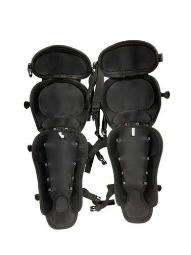 Used Adidas BLACK Catchers Leg Guards Black Adult 11847-S000029707