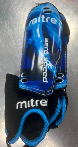 Used Mitre Soccer Shin Guards Youth Navy Blue Junior 11497-S000152427