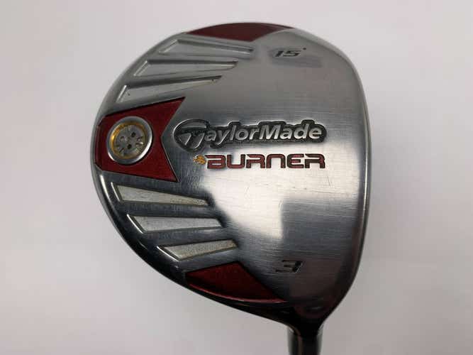 TaylorMade Burner Steel 2007 3 Fairway Wood 15* REAX 50g Stiff Graphite Mens RH