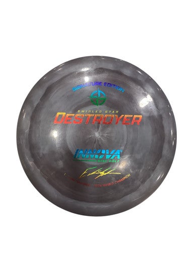 Used Innova EVELIINA SWIRL DESTROYER Disc Golf Driver Grey 11884-S000053242