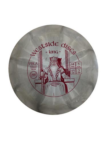 Used Westside BURST KING Disc Golf Driver Grey 11884-S000053240