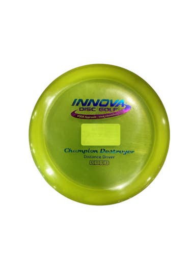 Used Innova CHAMPION DESTROYER Disc Golf Driver Yellow 11884-S000053198