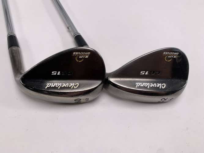 Cleveland CG15 Black Pearl Wedge Set 52* 10 | 60* 12 Traction Wedge Mens RH