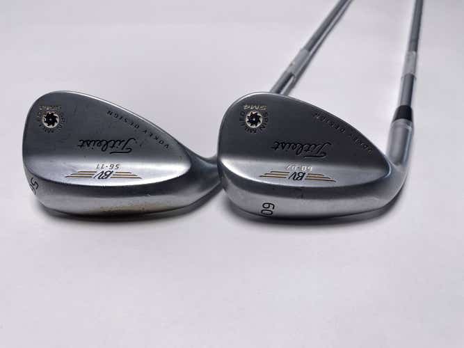 Titleist Vokey Spin Milled SM4 Chrome Wedge Set 56* 11 | 60* 7 Wedge Mens LH