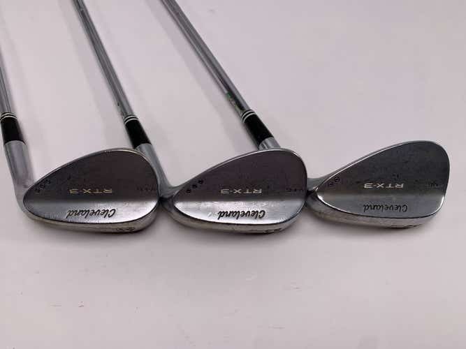 Cleveland RTX 3 Tour Satin Wedge Set 52* 10 | 56* 14 | 60* 12 DG Wedge Mens RH