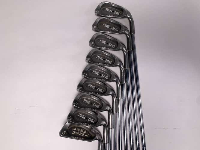 Ping Zing Iron Set 3-PW+SW Black Dot Karsten JZ Regular Steel Mens RH