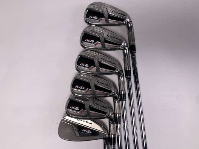 TaylorMade M6 Iron Set 6-PW+GW KBS Max 85g Regular Steel Mens RH