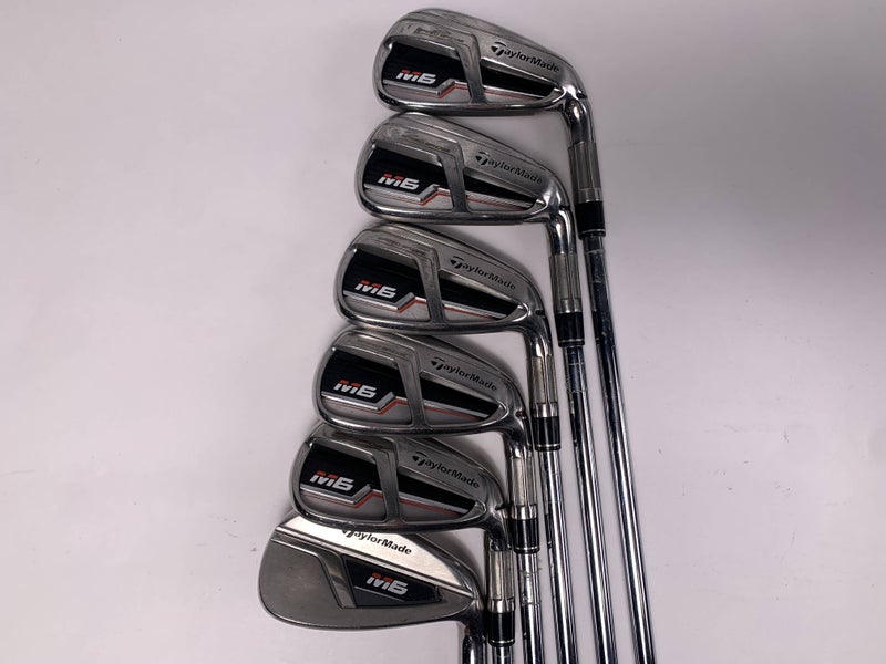 TaylorMade M6 Iron Set 6-PW+GW KBS Max 85g Regular Steel Mens RH