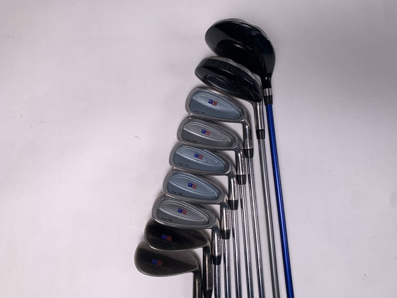 US Kids TS-12 Club Set 3W 4H 6-9 GW SW TS 57-39 Youth Graphite Junior RH
