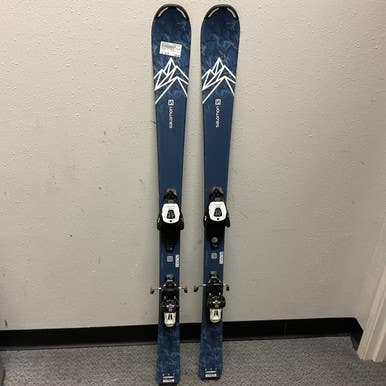 Used Salomon QST MAX-JR Boys DH Ski/Binding Navy Blue 130 cm 11855-S000191632