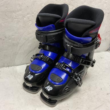 Used K2 INDY-3 Mens DH Ski Boot Black And Navy Blue 255 MP - M07.5 - W08.5 11855-S000191565