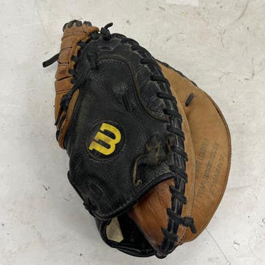 Used Wilson Pro 500 A0500PCM Baseball Catchers RH Throw Black And Natural 32" 11855-S000191532