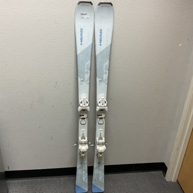 Used Head EASY JOY Womens DH Ski/Binding White And Silver 148 cm 11855-S000191514