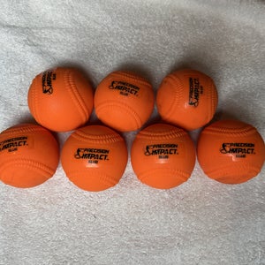 Precision Impact Slugs: Heavy Weighted 15oz Baseballs for Hitting - Set of 7