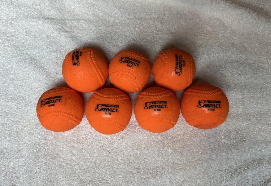 Precision Impact Slugs: Heavy Weighted 15oz Baseballs for Hitting - Set of 7