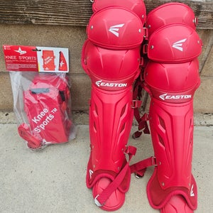 Easton All Star shin guards Intermediate 13-15 & Knee Savers